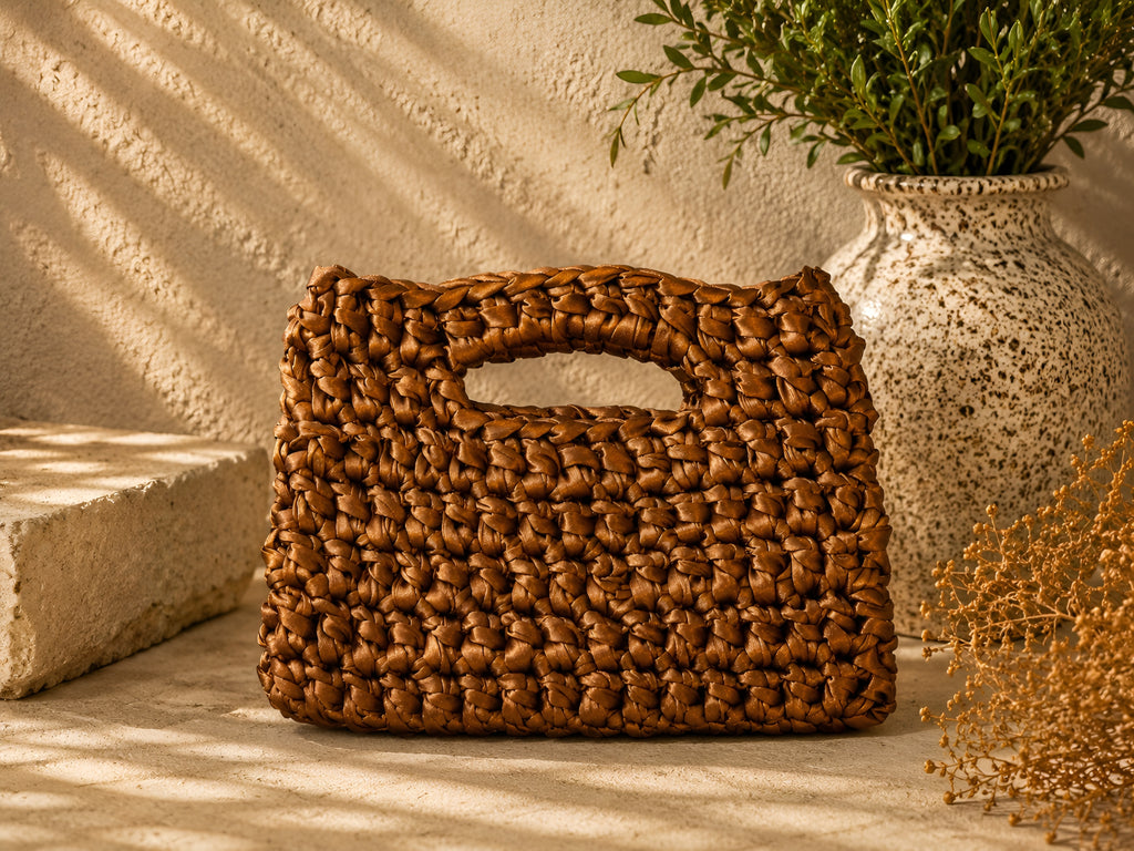 Borsa Giorgia intrecciata a mano
