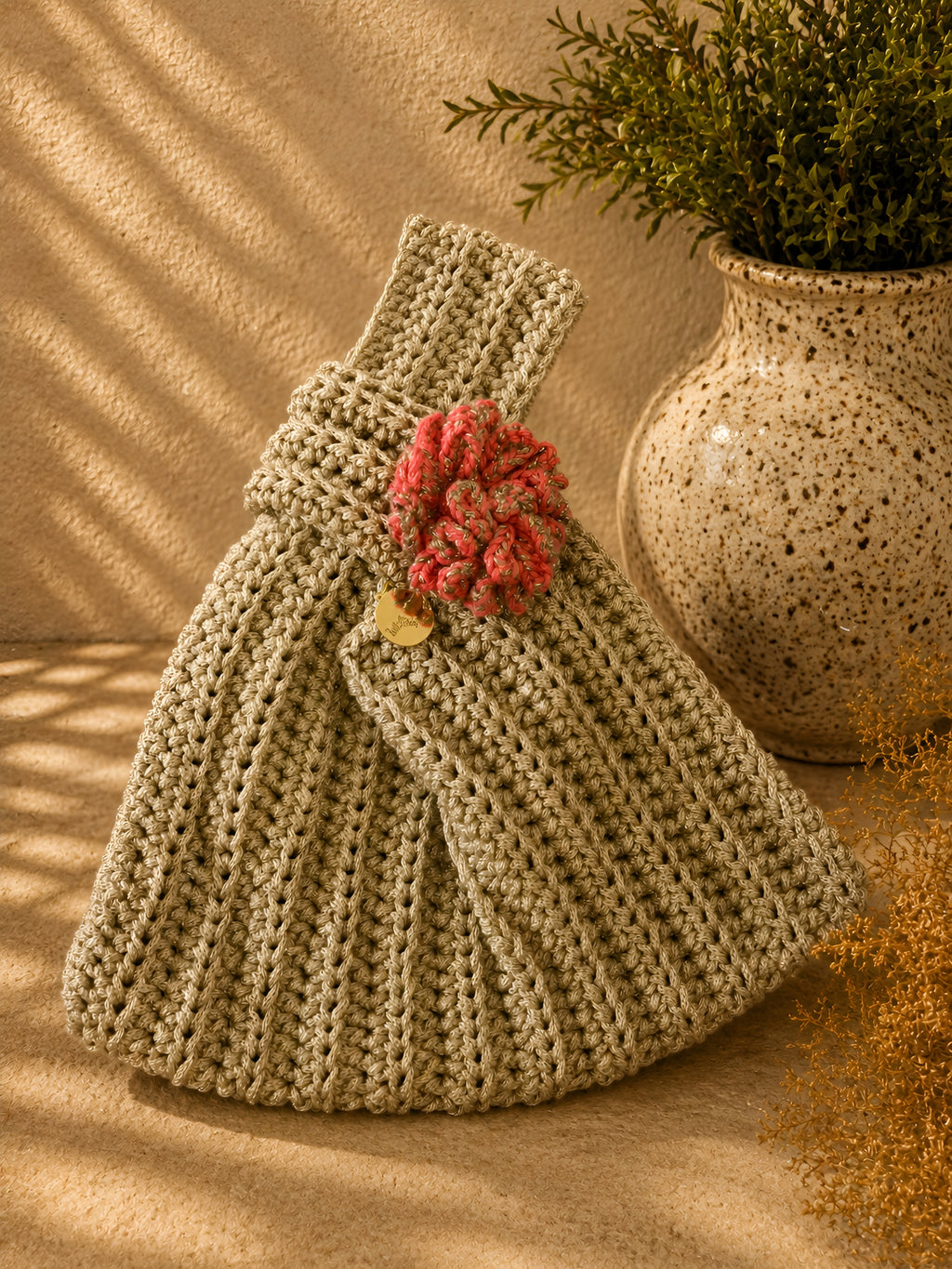 Pochette Manu da polso glitter oro