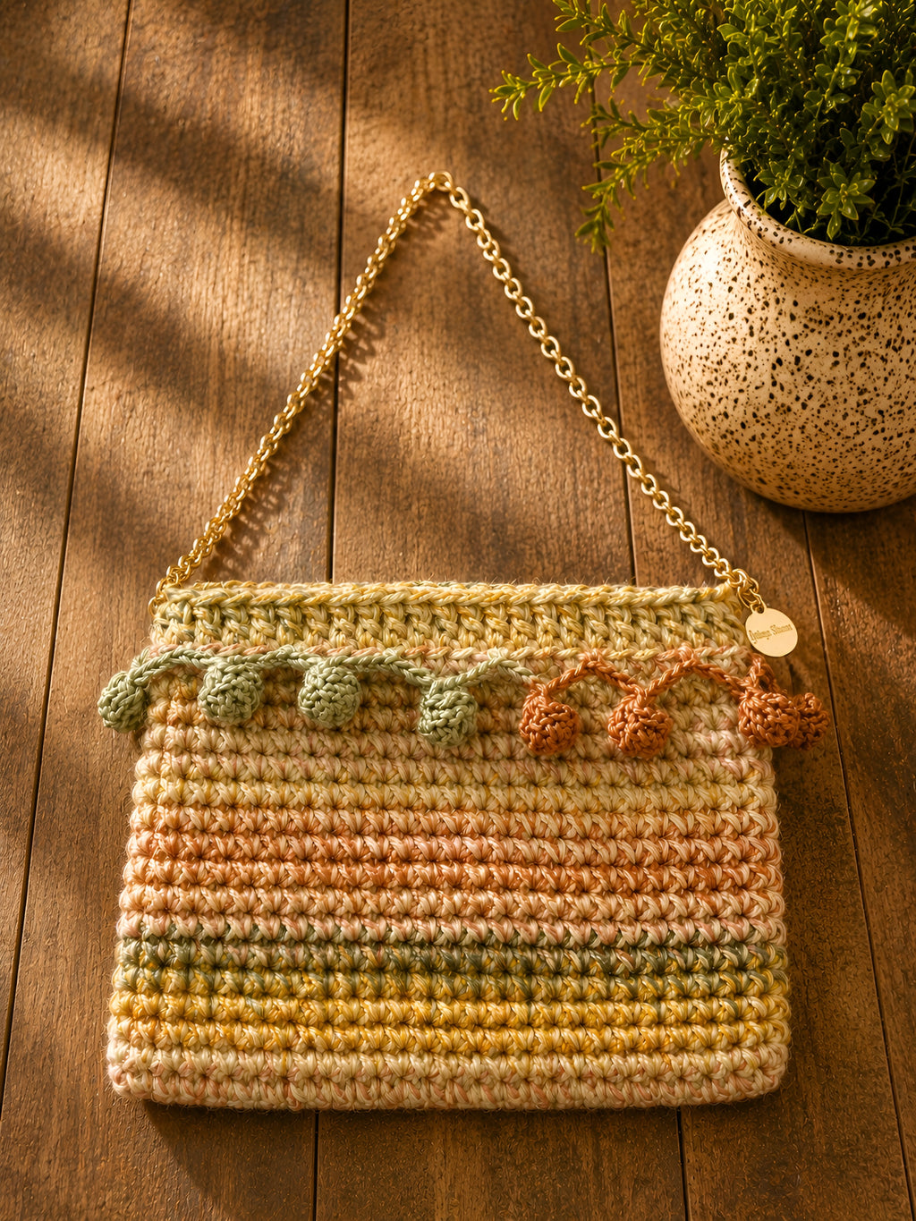 Pochette katerina intrecciata a mano